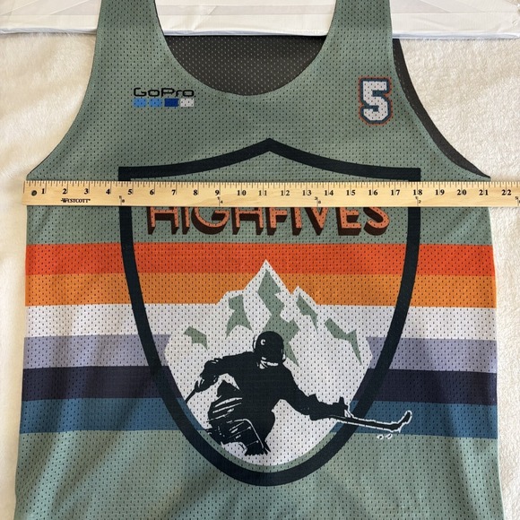 High Fives GoPro Phunkshun Sitski Mens Basketball Jersey Large Rare Streetwear - Picture 6 of 10